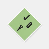 Joy typography スタンダードカクテルナプキン (角)
