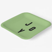 Joy typography ペーパープレート (傾斜あり)