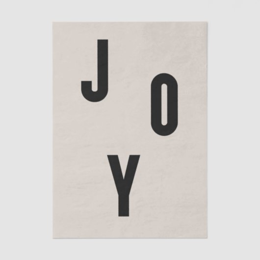 Joy typography 薄葉紙 (正面)