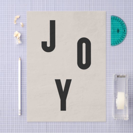 Joy typography 薄葉紙 (クラフト)