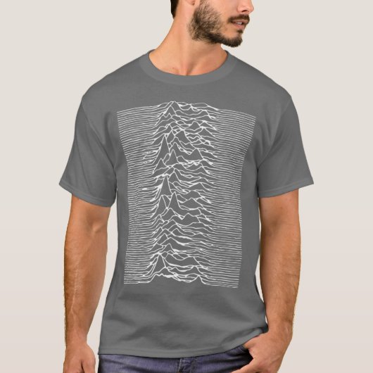 JOY UNKNOWN PLEASURE DIVISION ジョーク Tシャツ (正面)