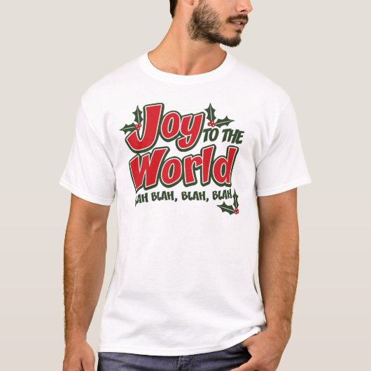 Joy World Blah Blah Tユニセックスシャツ（ライト） Tシャツ (正面)