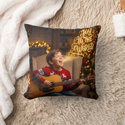 JOY WORLD CHRISTMAS OR ANY HAPPY TIME THEME クッション (ブランケット)
