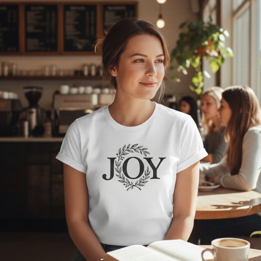 Joy Wreath Minimalist Christmas: Botanical Holiday Tシャツ