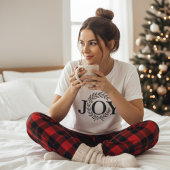 Joy Wreath Minimalist Christmas: Botanical Holiday Tシャツ