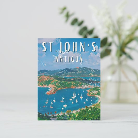Joyau des Caraïbes : Saint John's ポストカード (スタンド正面)