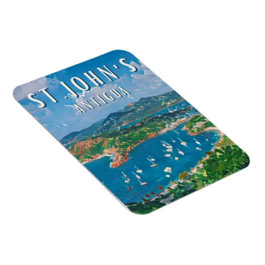 Joyau des Caraïbes : Saint John's マグネット (右側)