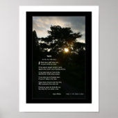 Joyce Kilmer poem "Trees" poster  with trees photo ポスター (正面)
