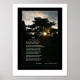 Joyce Kilmer poem "Trees" poster with trees photo ポスター