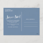 Joyeaux Noel家族の写真クリスマス シーズンポストカード (裏面)