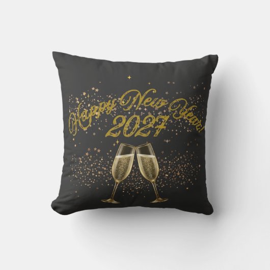 Joyeuse Année 2027 Coussin de Lancer クッション (正面)