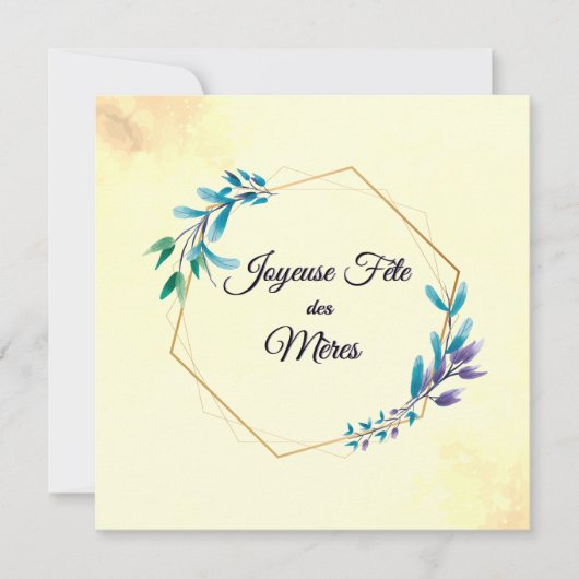 Joyeuse Fete des Meres | Happy Mother's Day カード (正面)