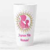 Joyeuse Fête Maman  カフェラテマグ (正面)