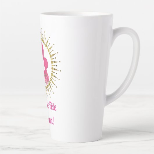 Joyeuse Fête Maman  カフェラテマグ (右)