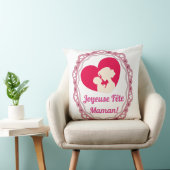 Joyeuse Fête Maman – Cadre Vintage  クッション (椅子)