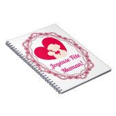 Joyeuse Fête Maman – Cadre Vintage  ノートブック (右側)