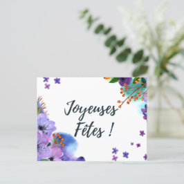 Joyeuse Fêtes Carte postale ポストカード