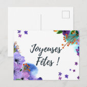 Joyeuse Fêtes Carte postale ポストカード (正面/裏面)