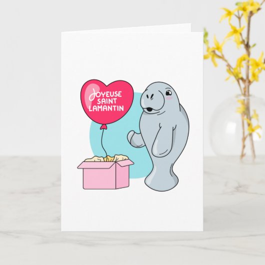 Joyeuse Saint Lamantin カード (黄色い花)