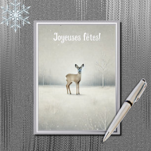 Joyeuses fêtes - ノウサギ no2 箔シーズンポストカード