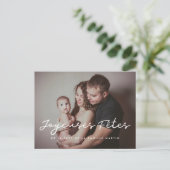 Joyeuses fêtes carte postale photo personnalisable ポストカード (スタンド正面)