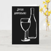 joyeuxのanniversaire/ハッピーバースデーのフランス語 カード (黄色い花)