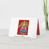 joyeuxのnoelのangesのbougieのフランス語のクリスマス シーズンカード (裏面)