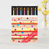 Joyeux Anniversaire! カード (黄色い花)