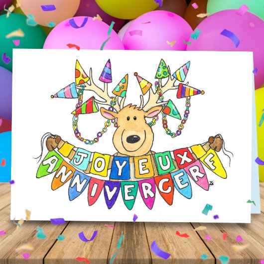 Joyeux Anniversaire - フランス語のあいさつ カード