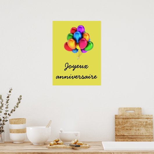 Joyeux anniversaire ポスター (キッチン)