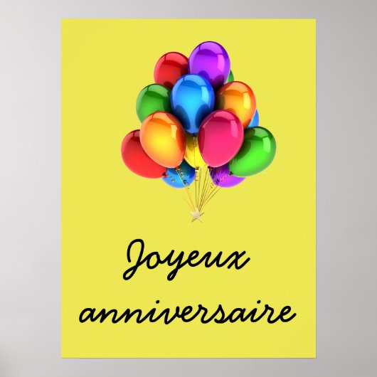 Joyeux anniversaire ポスター (正面)
