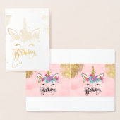 joyeux anniversaire, card in French, birthday card 箔カード (ディスプレー)