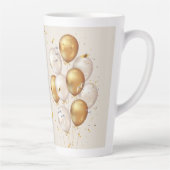 joyeux anniversaire. happy birthday. カフェラテマグ (右)