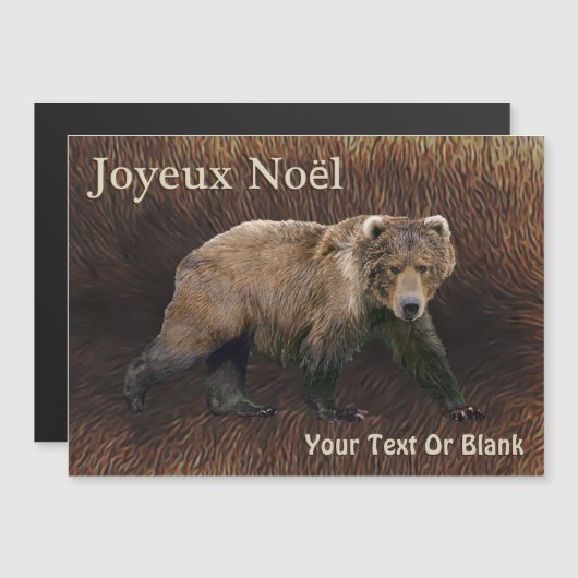 Joyeux Noё - Kodiak Bear On Caribou Fur (正面/裏面)