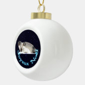 Joyeux Noё - Ringedシール セラミックボールオーナメント (右)