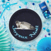 Joyeux Noё - Ringedシール ペーパープレート (パーティー)