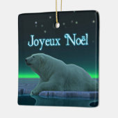 Joyeux Noёl – アイスエッジポーラーベア セラミックオーナメント (左)
