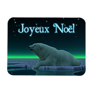 Joyeux Noёl – アイスエッジポーラーベア マグネット
