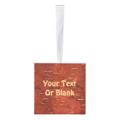 Joyeux Noёl – アラスカオンインナー樺の木樹皮 キューブオーナメント (右)