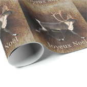 Joyeux Noёl – ブル・カリブー（トナカイ） ラッピングペーパー (ロールコーナー)