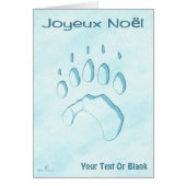 Joyeux Noёl - Polar Bear Paw Print (正面)
