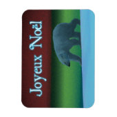 Joyeux Noёl - Polar Lights Polar Bear マグネット (縦)