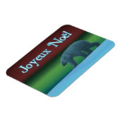 Joyeux Noёl - Polar Lights Polar Bear マグネット (左側)