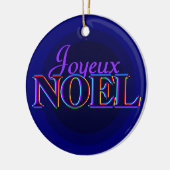 Joyeux Noelのクリスマスのオーナメント セラミックオーナメント (左)