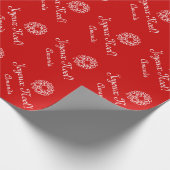 Joyeux Noelのクリスマスの包装紙|は個人化なります ラッピングペーパー (角)