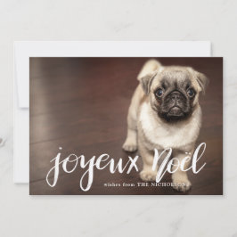 Joyeux Noelのタイポグラフィ|の休日の写真 シーズンカード