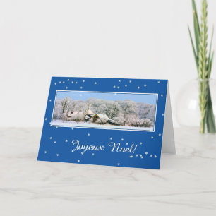 Joyeux Noëlのフランスのなクリスマスカード シーズンカード