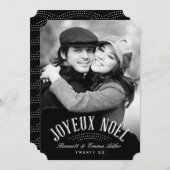 Joyeux Noelの休日の写真カード シーズンカード (正面/裏面)