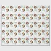 Joyeux Noelの文カラフル字 ラッピングペーパー (フラット)