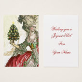 Joyeux Noelの金ゴールドのお祝いのギフトのラベル (正面&裏面)